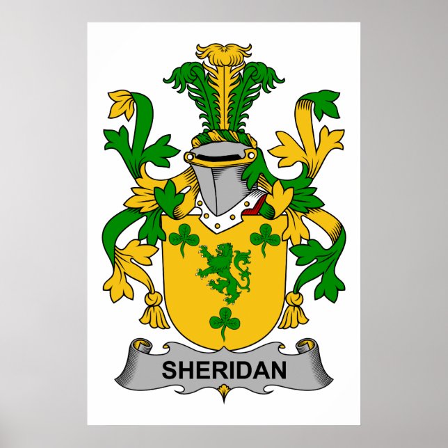 Affiches Sheridan Family Crest (Devant)