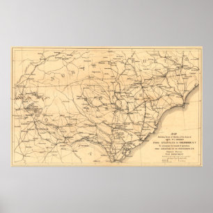 Affiches Sherman d'Atlanta à Goldsboro