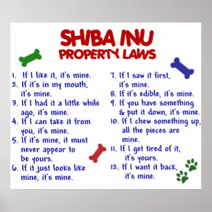 AFFICHES SHIBA INU PL2