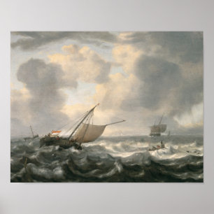 Affiches Ships on a Choppy Sea