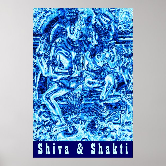 Affiches Shiva et Shakti Embrace (Devant)