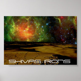 Affiches shivas irons couleurs de l'espace