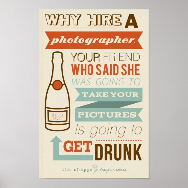 Affiches Shoppe Satire - Humour pour les photographes (Devant)