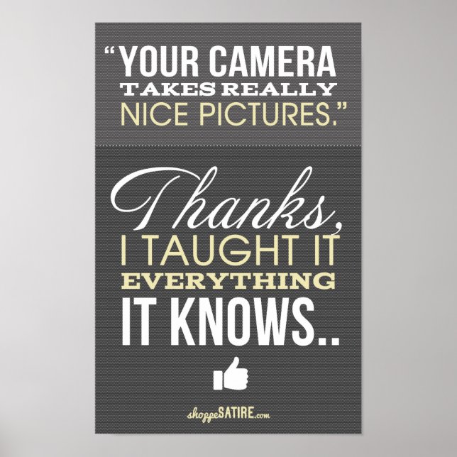 Affiches Shoppe Satire - Humour pour les photographes Impri (Devant)