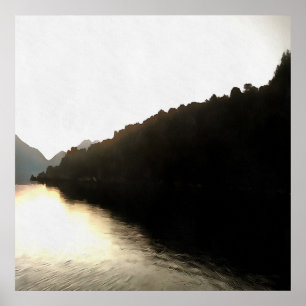 Affiches Shores Of Shadows Landscape Art