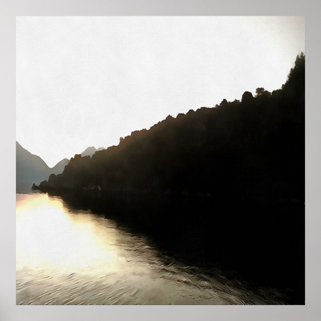 Affiches Shores Of Shadows Landscape Art (Devant)