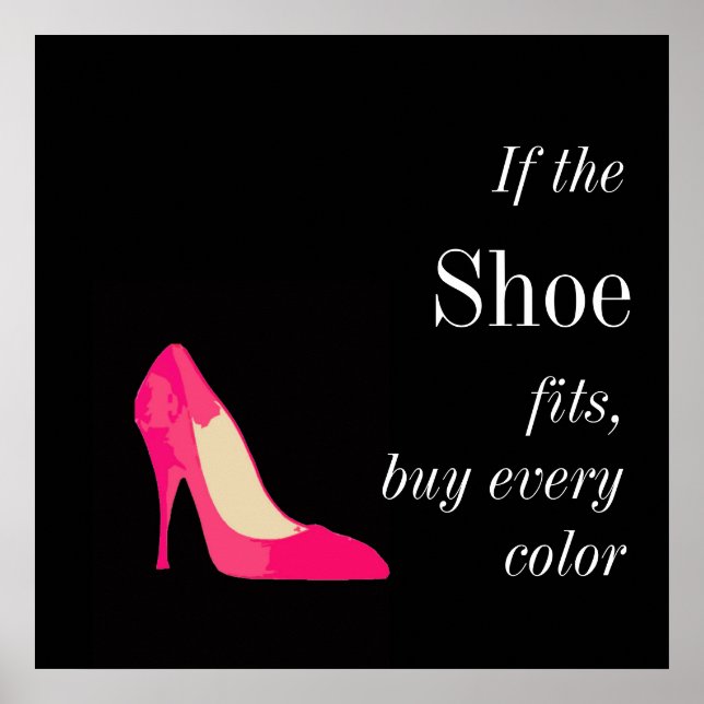 Affiches si la chaussure tient l'affiche (Devant)