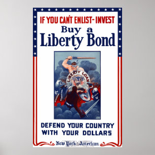 Affiches Si vous ne pouvez pas vous enrôler - Investir