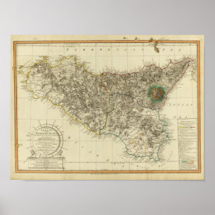 Affiches Sicily, Italy