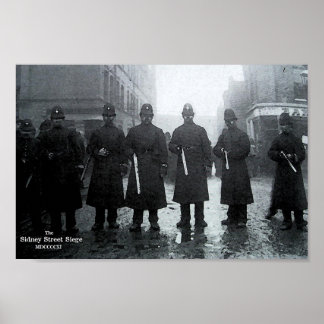 Affiches Siège de la rue Sidney 1911