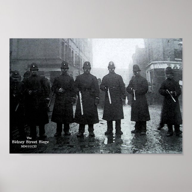 Affiches Siège de la rue Sidney 1911 (Devant)