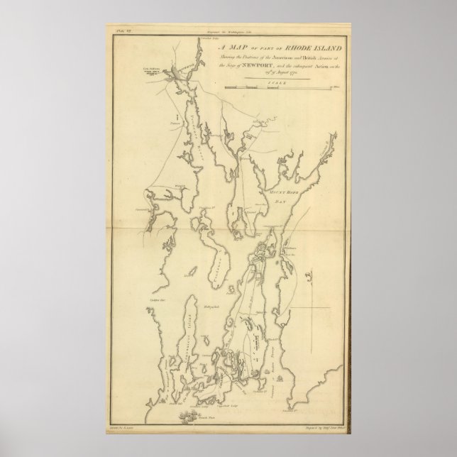Affiches Siège de Newport, Rhode Island (Devant)