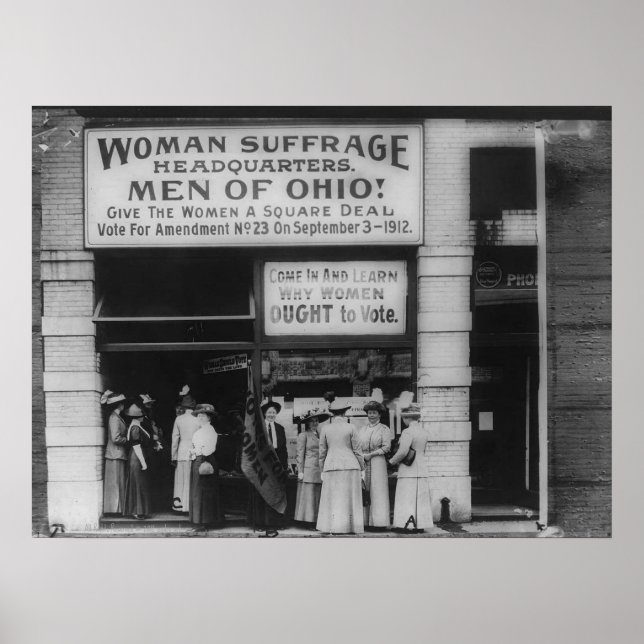 Affiches Siège du Suffrage de l'Ohio à Cleveland (Devant)