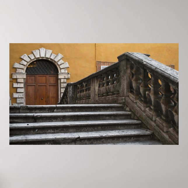 Affiches Sienne, Toscane, Italie - Vue en angle bas (Devant)