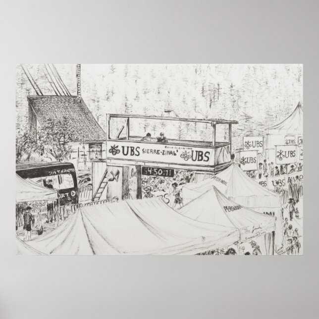 Affiches Sierre à Zinal Mountain Race Fin 2012. (Devant)