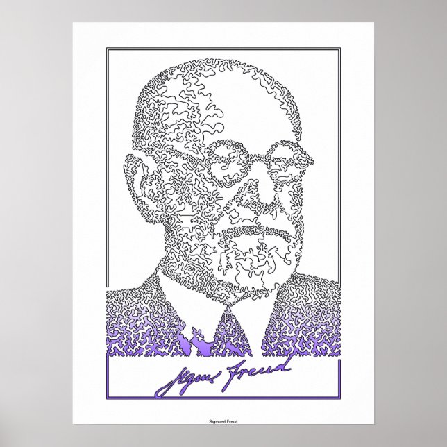 Affiches Sigmund Freud. neurologue autrichien [008] (Devant)