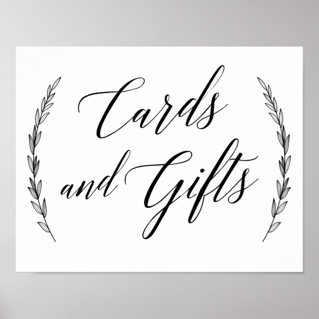 Affiches Signal mariage - Cartes et Cadeaux Laurel Signal M (Devant)