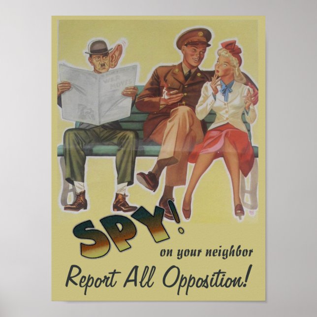 Affiches Signaler toute la satire politique de l'opposition (Devant)