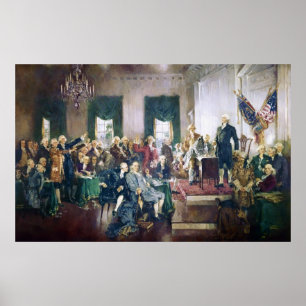 Affiches Signature de la Constitution par Howard C. Christy