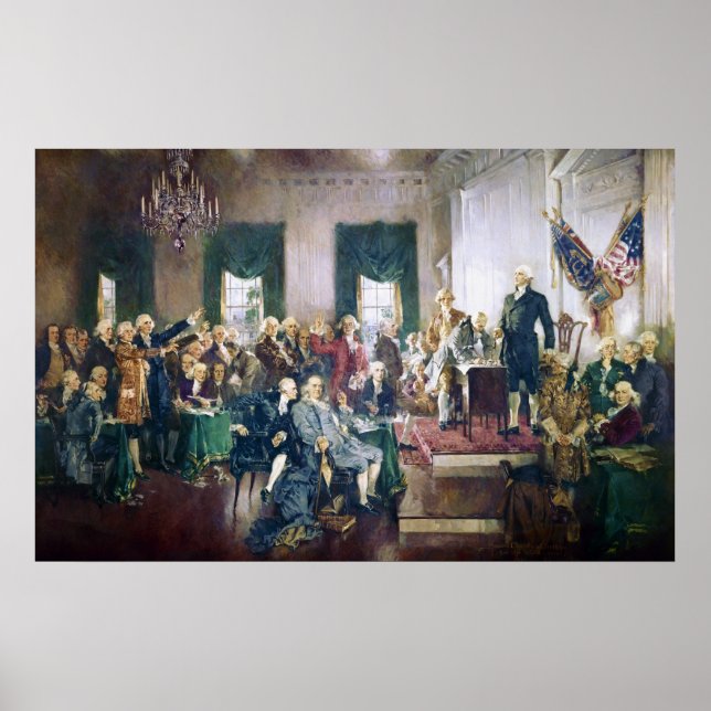 Affiches Signature de la Constitution par Howard C. Christy (Devant)