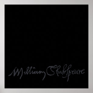 Affiches Signature de William Shakespeare