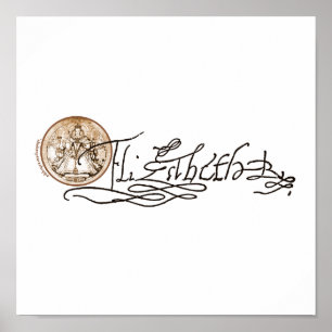 Affiches Signature Elizabeth I (Version 2)