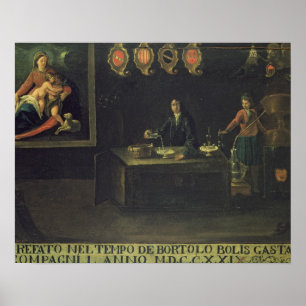 Affiches Signe de la guilde des pharmaciens vénitiens, 1729