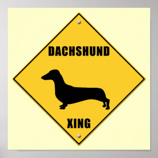 Affiches SIGNE DE PASSAGE DE Dachshund (XING)