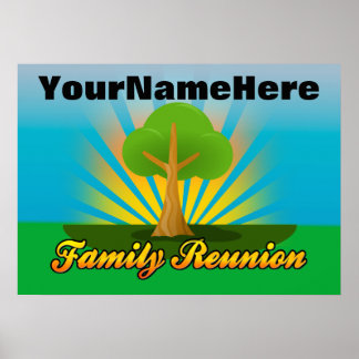 Affiches SIGNE DE RÉUNION Familiale Personnalisée