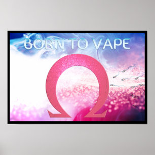 Affiches Signe d'ohm - soutenu à l'affiche de Vape
