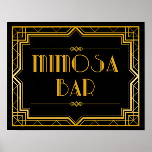 Affiches SIGNE mariage - SIGNE Mariage Mimosa Bar Gatsby