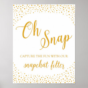 Affiches SIGNE mariage - SYMBOLE Mariage Snapchat Confetti