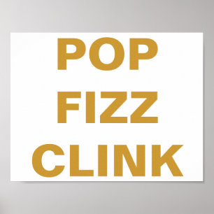 Affiches SIGNE Panier à barres CLINK FIZZ POP