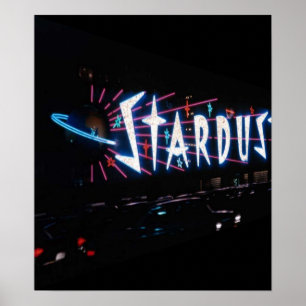 AFFICHES SIGNE VINTAGE DE CHIMÈRES DE LAS VEGAS DE ~