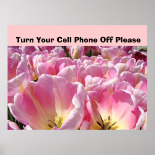 Affiches Signer Éteins ton téléphone portable S'il te plaît