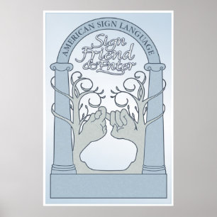 Affiches Signer l'ami et l'entrée (ASL)