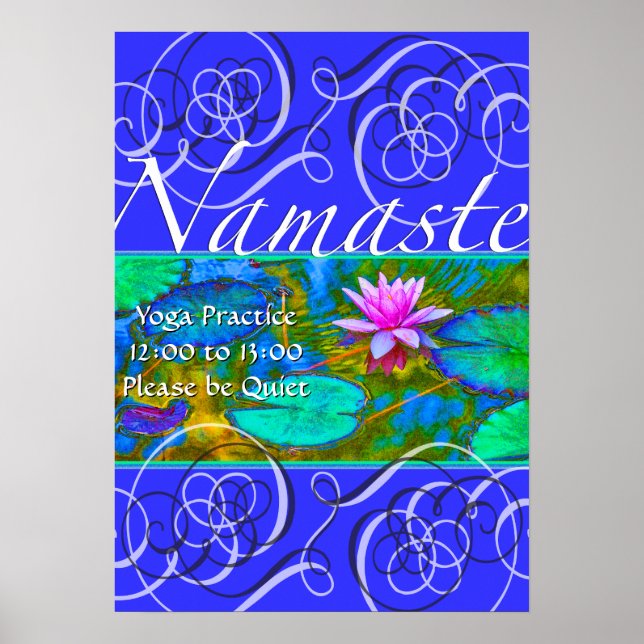 Affiches S'il vous plaît être pratique de Yoga tranquille d (Devant)