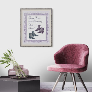 Affiches S'il vous plaît, retirez votre signe de chaussures