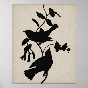 Affiches Silhouette Audubon IV