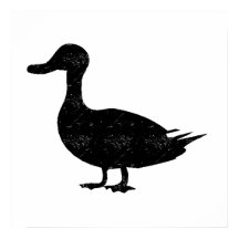 Silhouette de canard désarmé