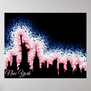 Affiches Silhouette de la ville de New York
