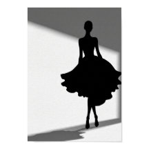 Affiches Silhouette de Mode Noir et Blanc