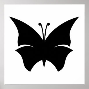 Affiches Silhouette de papillon