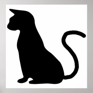 Affiches Silhouette du chat