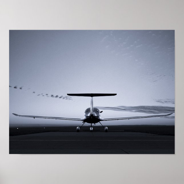 Affiches Silhouette du coucher de soleil de diamant (Devant)