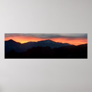 Affiches Silhouettes de montagne
