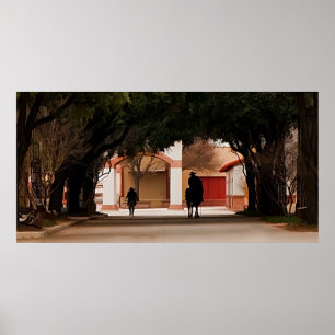 Affiches Silohuette Cowboy