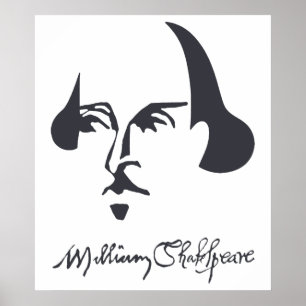 Affiches Simple Shakespeare with Signature