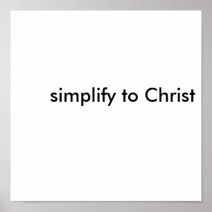 Affiches simplifier au Christ