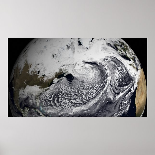 Affiches Simulation de nuage d'une seule journée 2 (Devant)